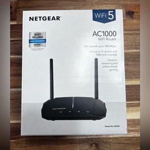 Net gear AC1000 WiFi Router (R6080)

Dual-Band WiFi Router (up to 1Gbps)